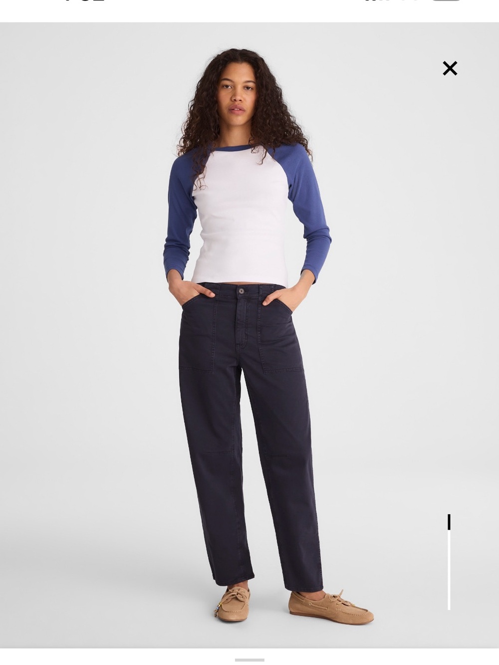 Madewell The Darted Barrel-Leg Utility Pant